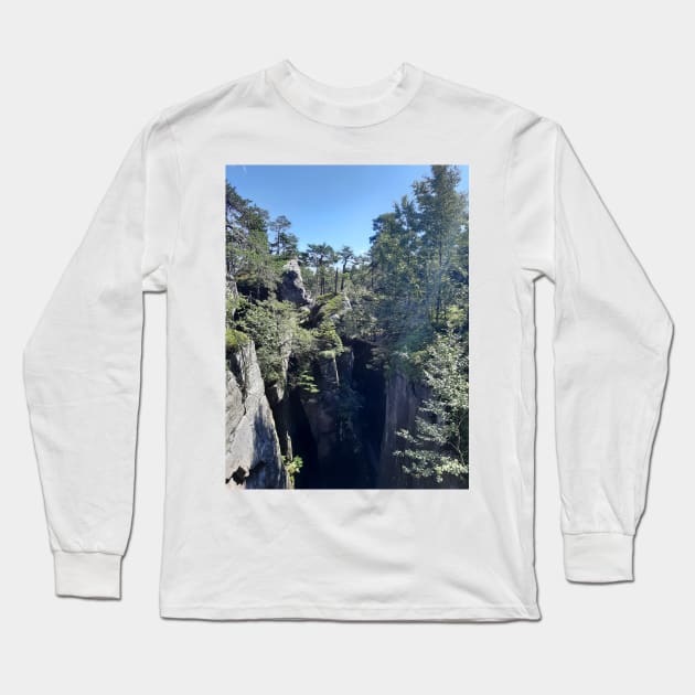 Crater in the forest Long Sleeve T-Shirt by SBdesisketch